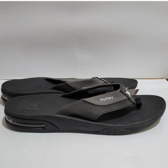 Hurley Men's Bubble Cushion Heel Surf Comfort Flip Flops - Picture 5 of 6